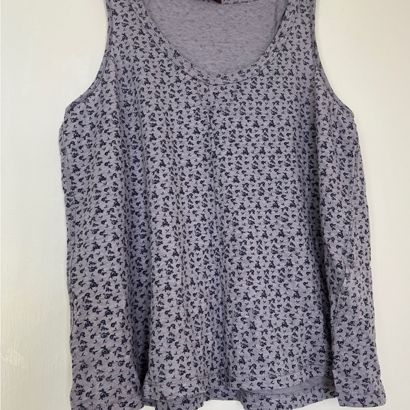 Wrap London Violet Linen Jersey Knit Camisole Tank Top Print UK 12 - Picture 5 of 12
